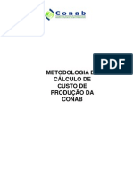 CONAB - Metodologia de Cálculo do Custo de Produção