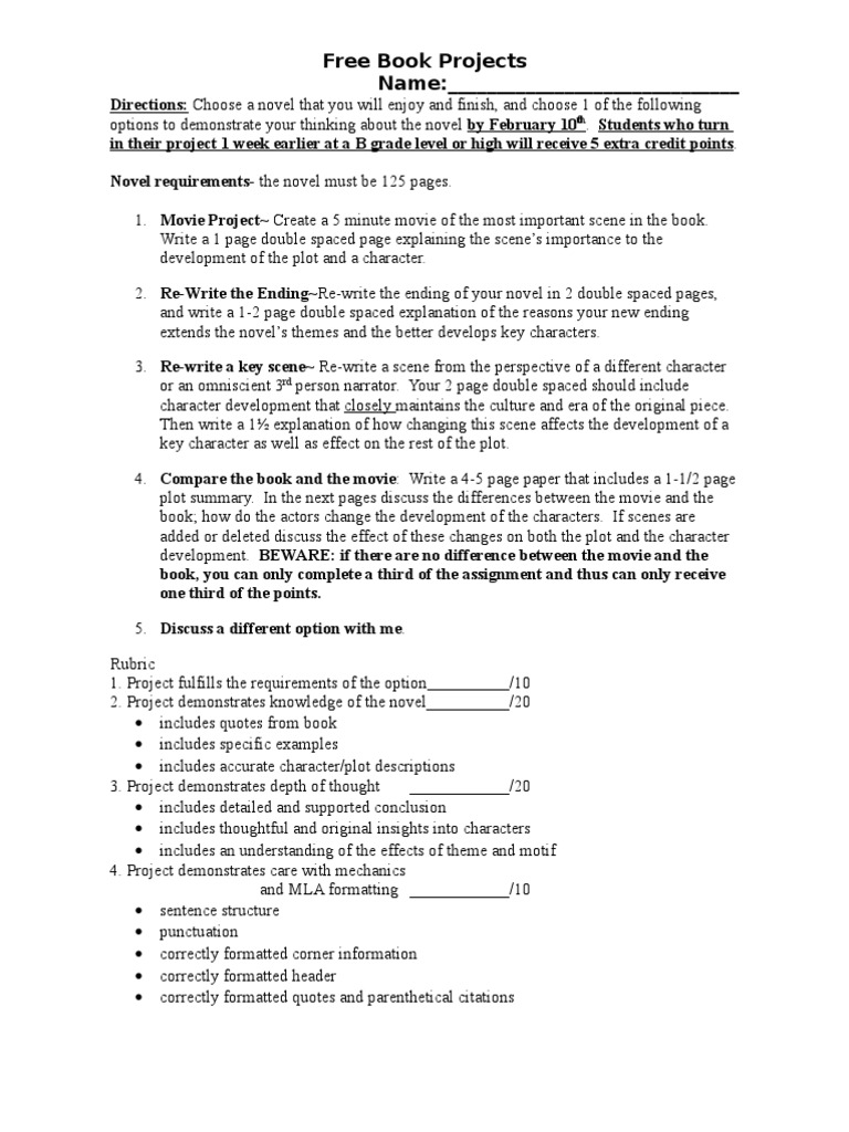 Engaging Novel Project Ideas | PDF | Narration | Epistemology