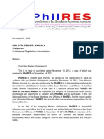 Nov 15 - PhilRES Letter To PRC Re: Nov 30 Election