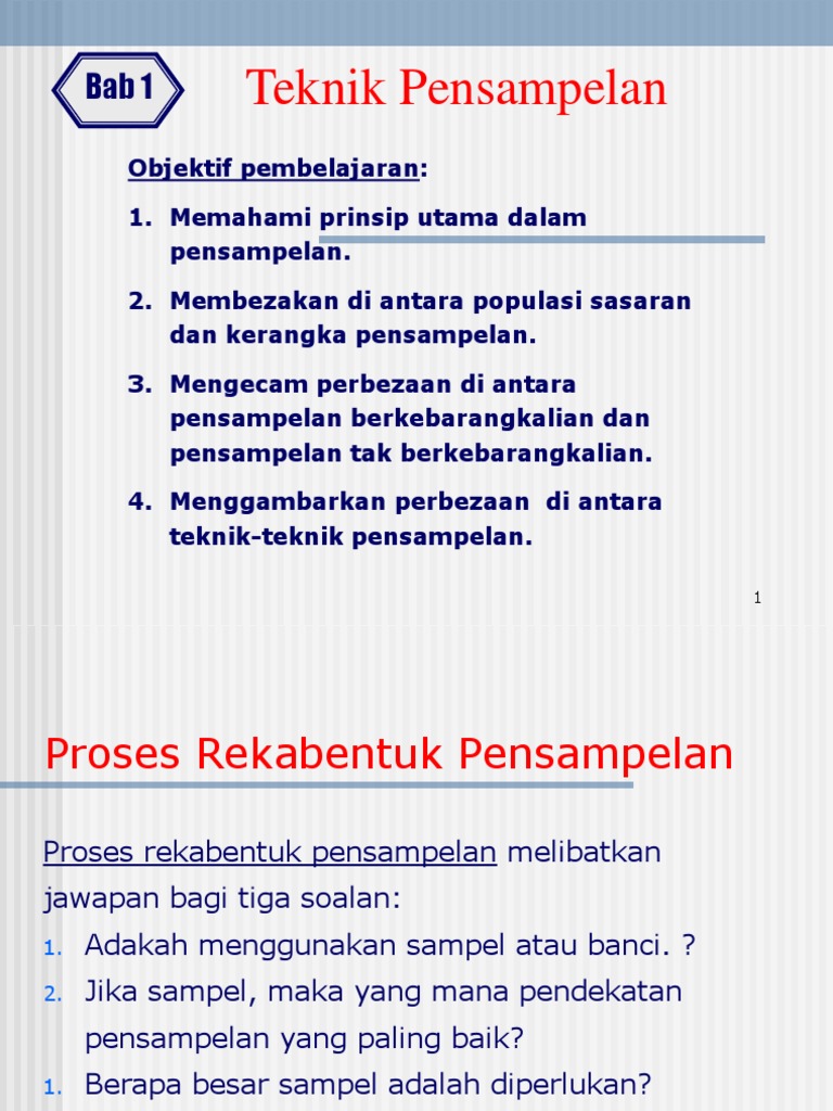 Teknik Pensampelan Pdf