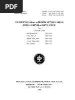 Download  UJI DISINFEKTAN DAN ANTISEPTIK METODE CAKRAM KERTAS SARING DAN DIFUSI SUMUR by Rico  Fernando Theo SN113986038 doc pdf