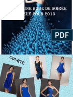 Choisir Une Robe de Soirée Bleue Pour 2013