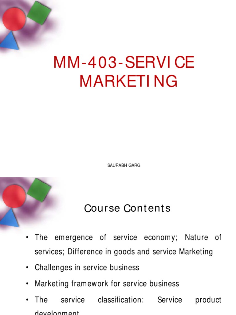 Service Marketing Strategies Overview | PDF | Behavior | Consumer Behaviour