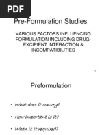 Preformulation Studies VL