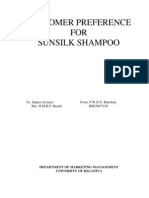 Customer Preference _Sunsilk Shampoo