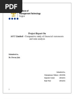 FAM Project Report of ACC Cement