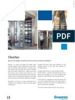 Clearsec: Manual Full-Height-Turnstile For Internal and Semi-External Installation