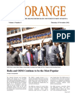 The Orange Newsletter Volume 1 Number 5. 15 November 2012