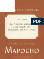 La America Ahistorica y Sin Mundo Del Humanista Ernesto Grassi