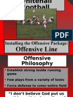 Whitehall College Offensive Installation O Line