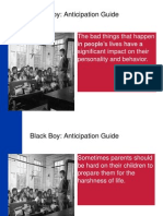 Black Boy: Anticipation Guide