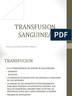 Transfusion Sanguinea Exposicion