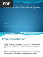 Online Students Attendance System