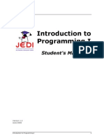 JEDI intro to programming student manual