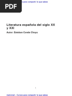 Literatura Espanola Siglo XX Xxi 27875 Completo