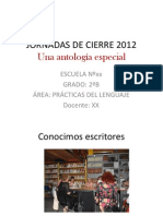 Jornadas de Cierre 2012 Escuela Xx