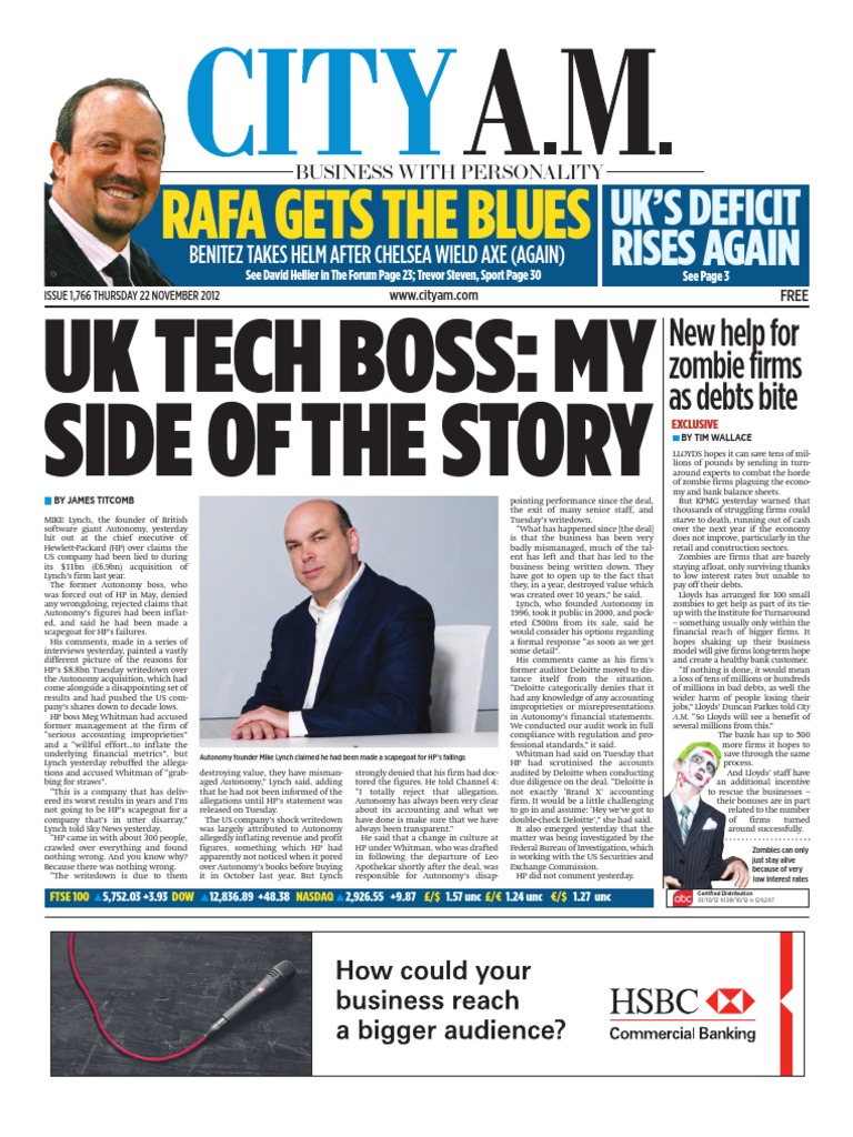 Cityam 20121122 PDF PDF Hewlett Packard Taxes