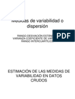 CLASE 5 Medidas de Variabilidad o Dispersión