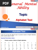 General Mental Ability Alphabet Test