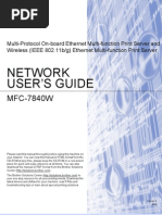 Brother MFC-7840W Network User's Guide