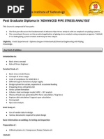 Institute of Advance Pipe Stress Analysis in Mumbai