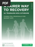 Download A Fairer Way to Recovery - Fianna Fil Proposals for Budget 2013 by FFRenewal SN114115992 doc pdf