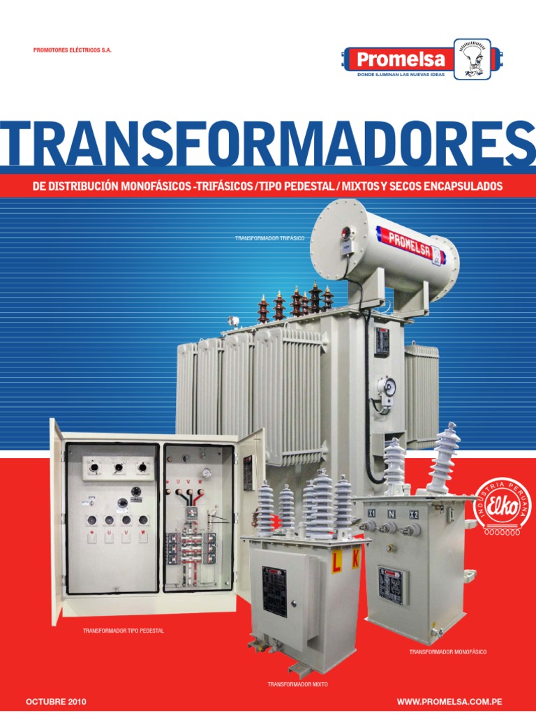 Promelsa - Catalogo Transformadores | PDF, image size:768x1024