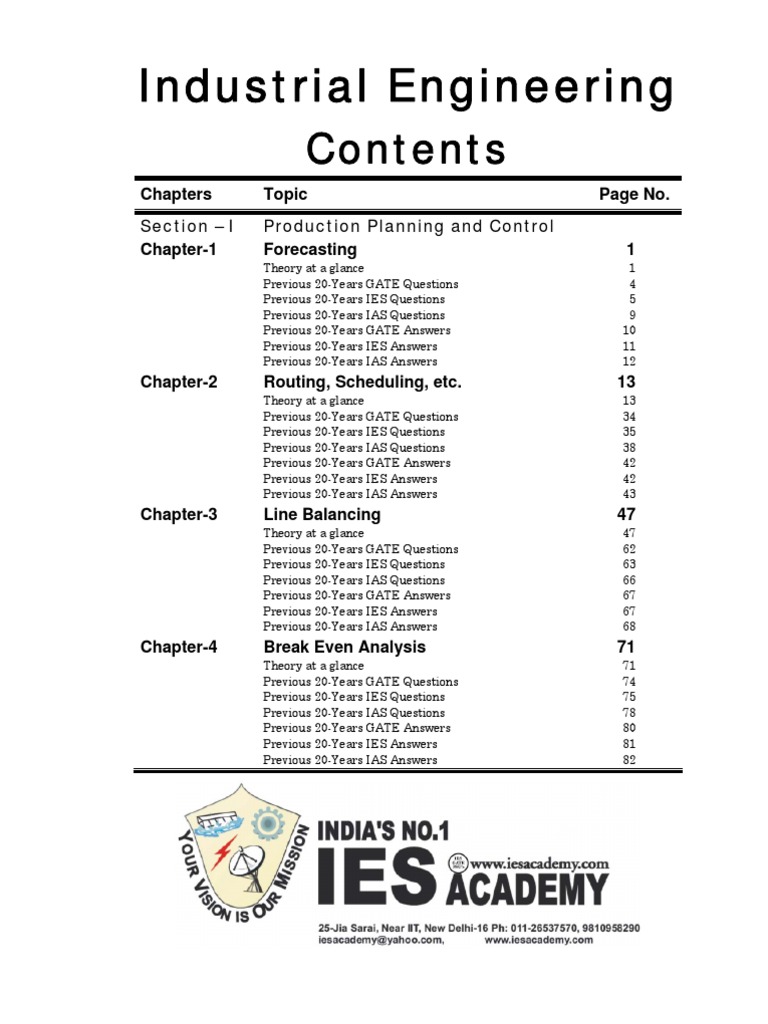 Industrial Engineering 2011 | PDF
