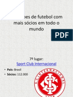 Os Clubes de Futebol Com Mais Sócios