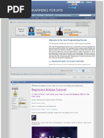 Beginners Eclipse Tutorial: Welcome To The Java Programming Forums