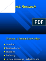 Basic Human Knowledge Research Methods