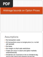 Arbitrage Bounds on Option Prices