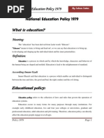 Download Education Policy 1979 by Saleem by Saleem Sattar SN114148382 doc pdf