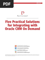 Five Practical Solutions For Integrating With Oracle CRM On Demand