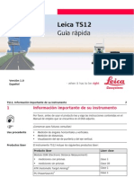 Leica TS12 QuickGuide Es