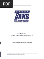 English Texas TAKS With Answers 2009