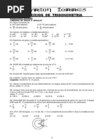 Exercícios Extras de Trigonometria Novo 1