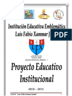 Proyecto Educativo Institucional LFXJ 2010-2015