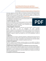 Contenido de La Ley Federal de Protección de Datos Personales en Posesión de Los Particulares