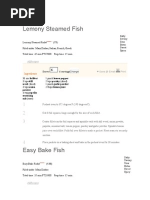 Fish Recipes