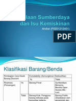 Pengelolaan Sumberdaya Dan Kemiskinan