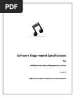 92419104 SRS for iMMS Internet Music Management System