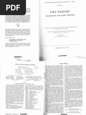 Fire Warfare: Incendiaries and Flame Throwers | PDF | Armed