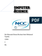 Computer Science File Cover
