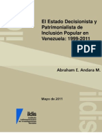 Documento Estado Decisionista Patrimonialista Andara