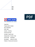 Accunt Projct HDFC Bank