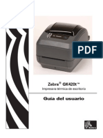 Manual Zebra Gk420t