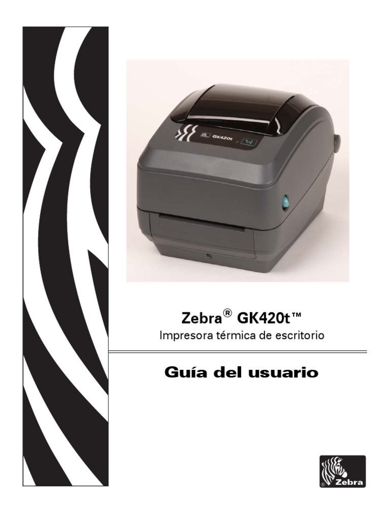 Manual Zebra Gk420t PDF Impresora Microsoft Windows
