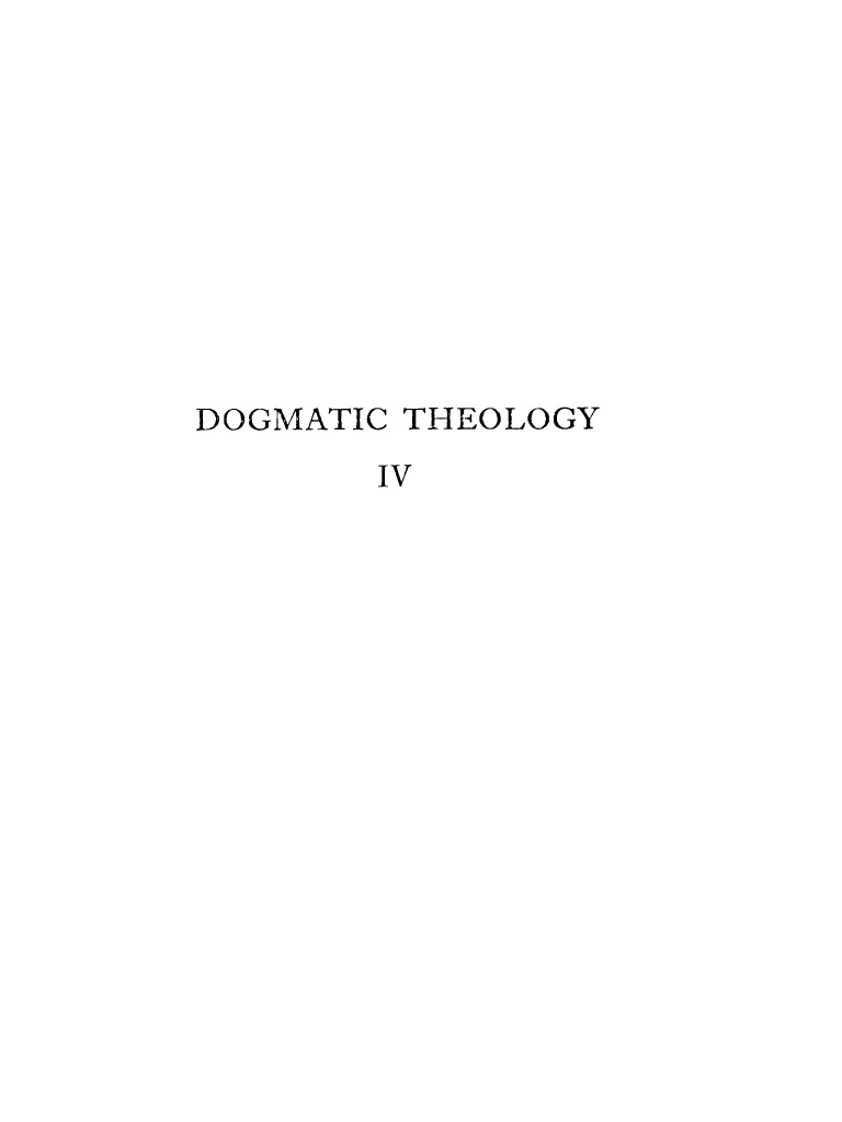 Dogmatic Theology Iv Christology Pohlepreuss Ocr - 