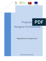 Regulamento Estagios Profissionais - Portaria 92-2011 Alterada Pela 309-2012